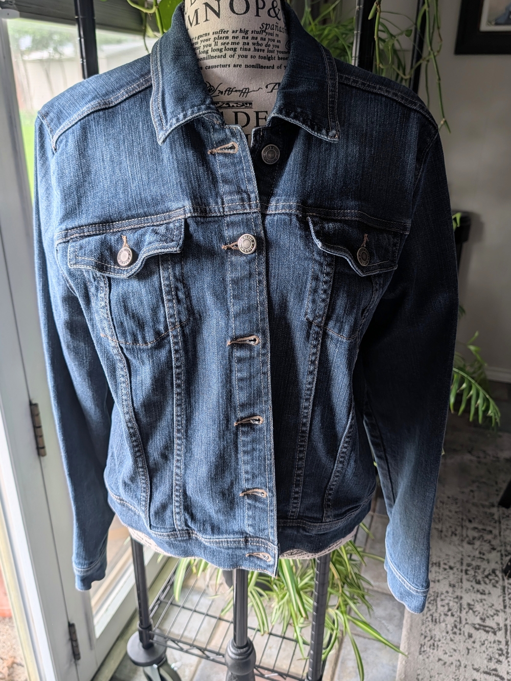 Faded Glory Dark Blue Denim Jacket